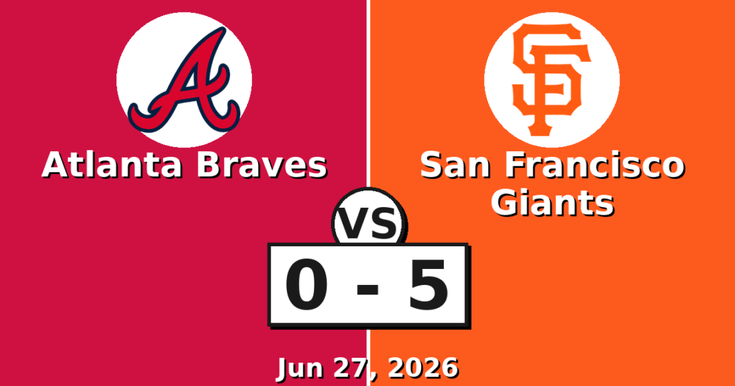 Atlanta Braves vs San Francisco Giants Match Player Stats