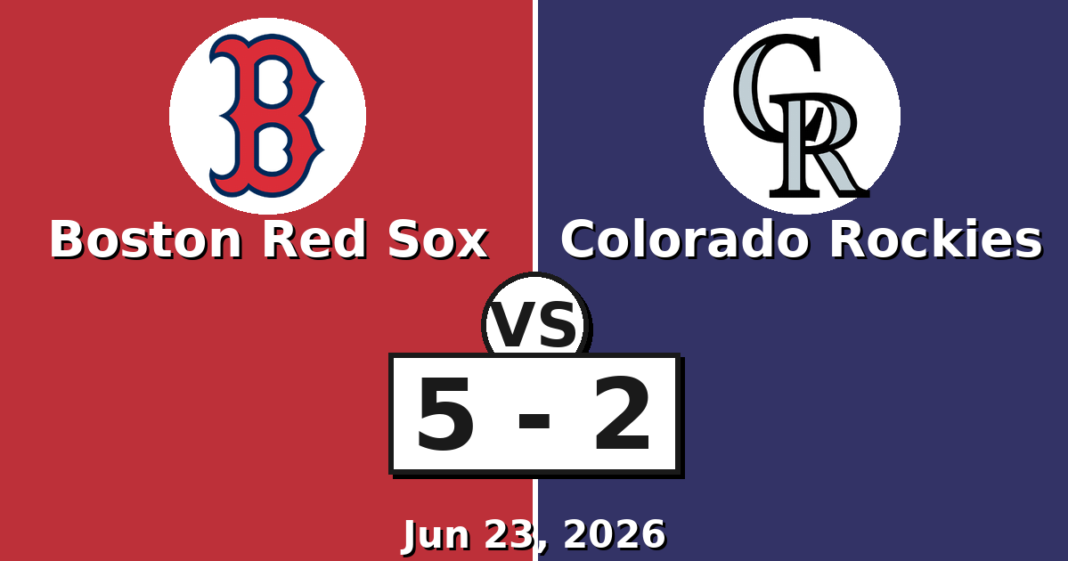 Boston Red Sox vs Colorado Rockies Match Player Stats