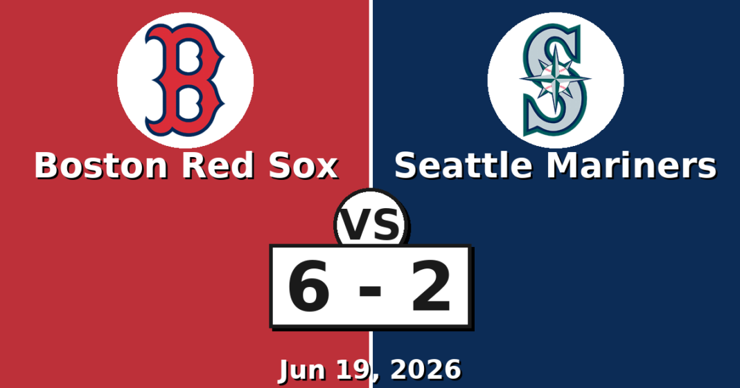 Boston Red Sox vs Seattle Mariners Match Player Stats (Jun 19, 2026) Boston Red Sox vs Seattle Mariners Match Player Stats