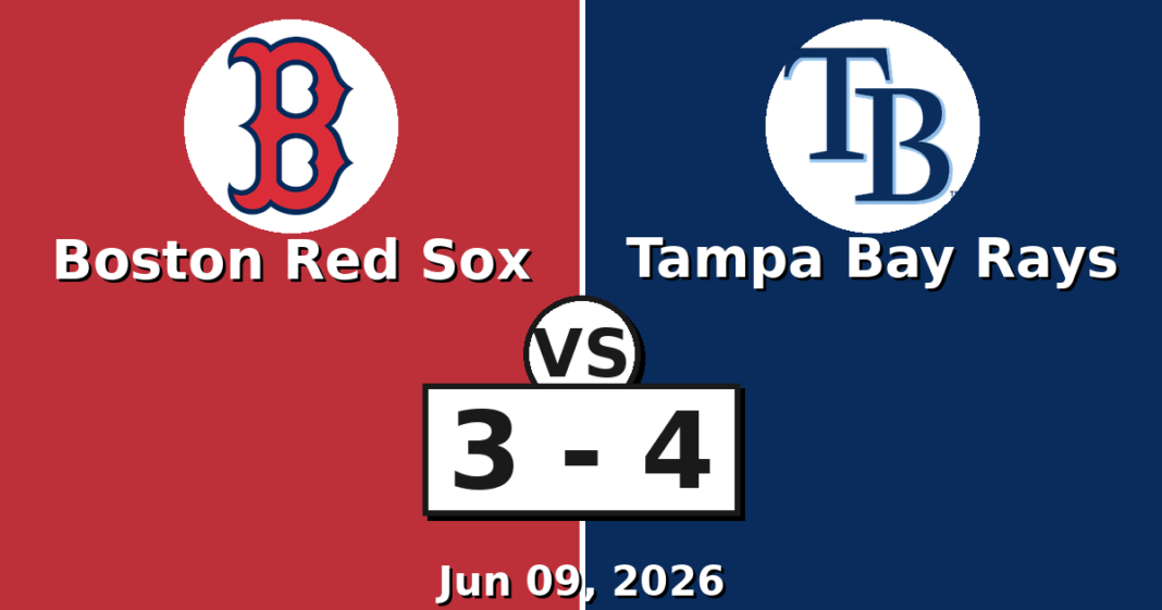 Boston Red Sox vs Tampa Bay Rays Match Player Stats (Jun 09, 2026) Boston Red Sox vs Tampa Bay Rays Match Player Stats