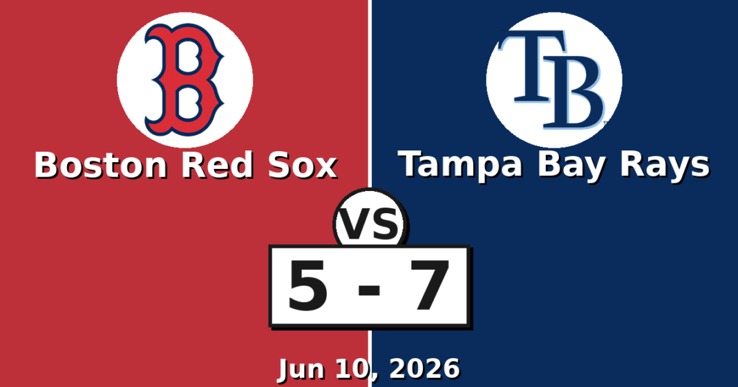 Boston Red Sox vs Tampa Bay Rays Match Player Stats