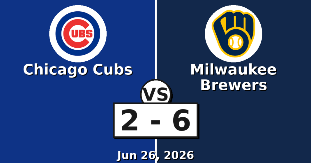 Chicago Cubs vs Milwaukee Brewers Match Player Stats