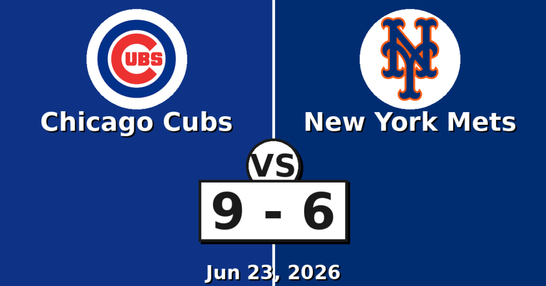 Chicago Cubs vs New York Mets Match Player Stats