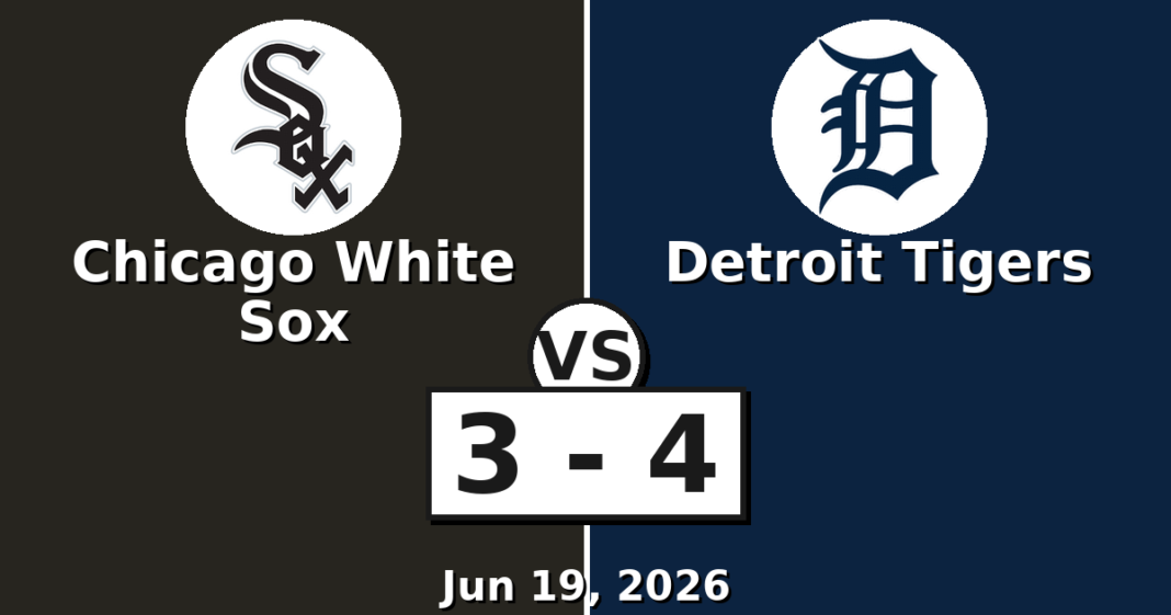 Chicago White Sox vs Detroit Tigers Match Player Stats