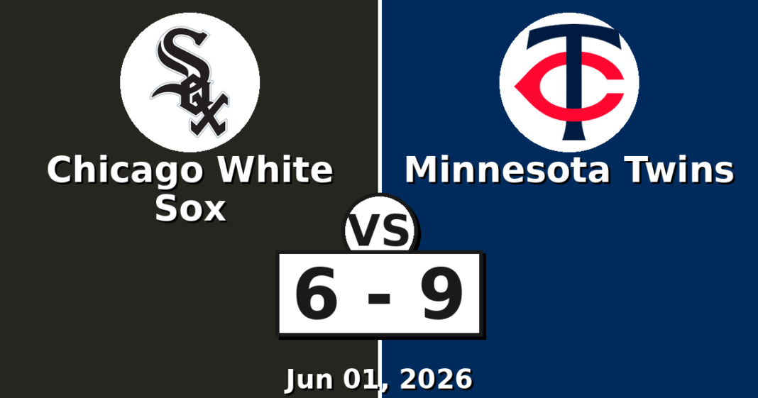 Chicago White Sox vs Minnesota Twins Match Player Stats (Jun 01, 2026) Chicago White Sox vs Minnesota Twins Match Player Stats