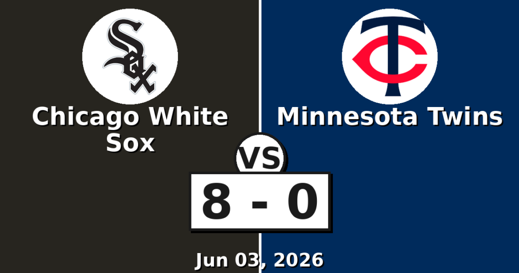 Chicago White Sox vs Minnesota Twins Match Player Stats (Jun 03, 2026) Chicago White Sox vs Minnesota Twins Match Player Stats
