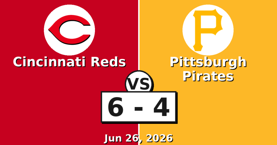 Cincinnati Reds vs Pittsburgh Pirates Match Player Stats