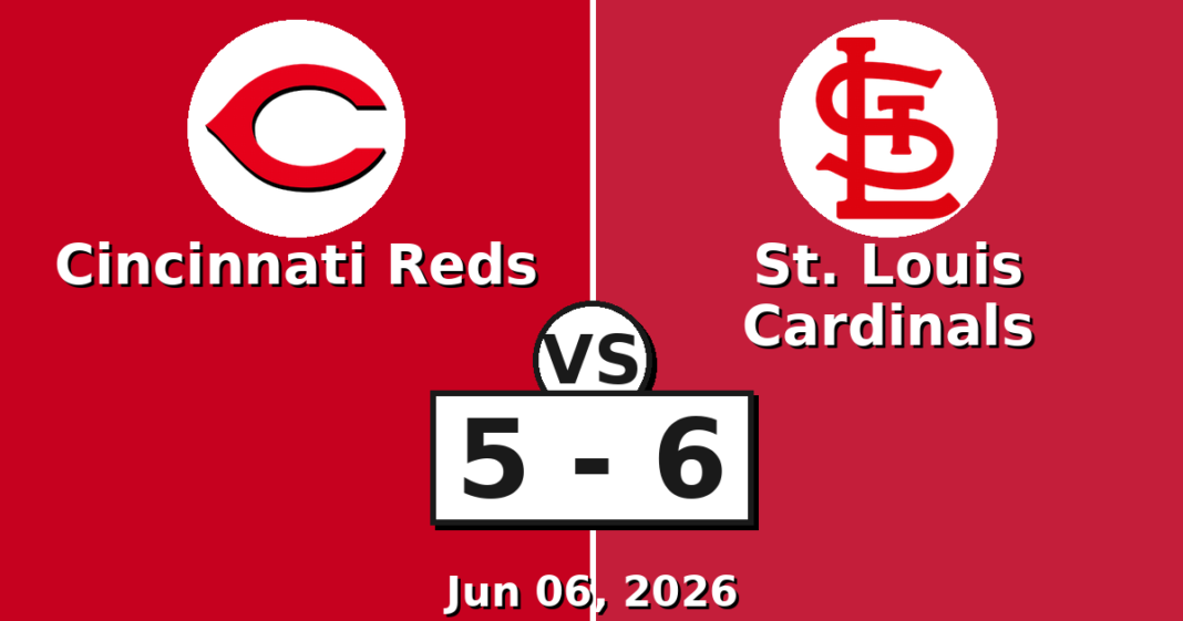 Cincinnati Reds vs St. Louis Cardinals Match Player Stats