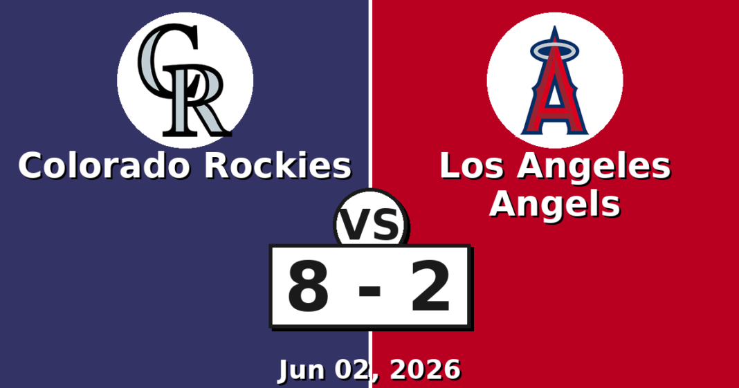 Colorado Rockies vs Los Angeles Angels Match Player Stats (Jun 02, 2026) Colorado Rockies vs Los Angeles Angels Match Player Stats