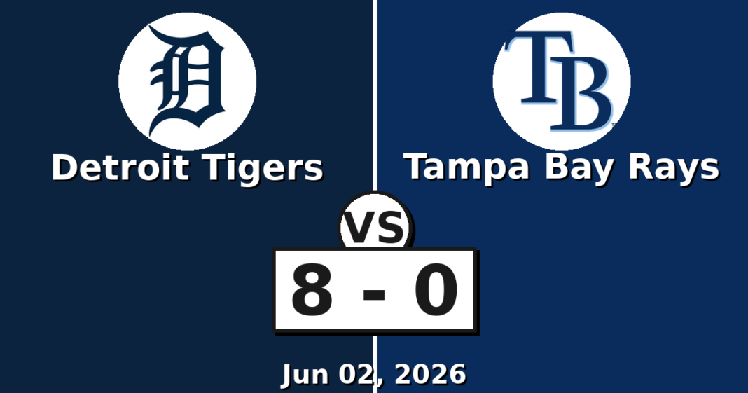 Detroit Tigers vs Tampa Bay Rays Match Player Stats