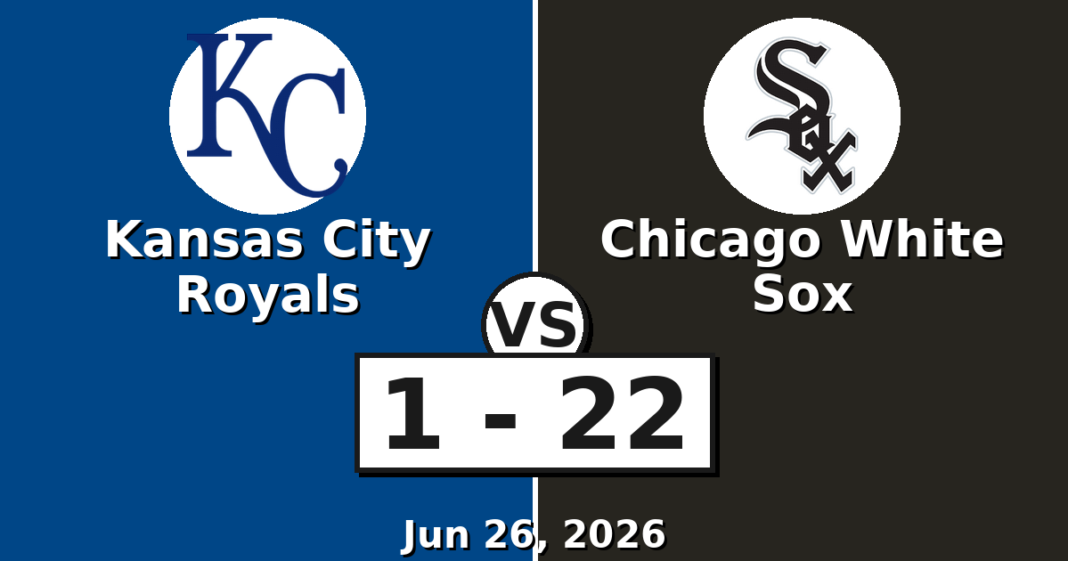 Kansas City Royals vs Chicago White Sox Match Player Stats