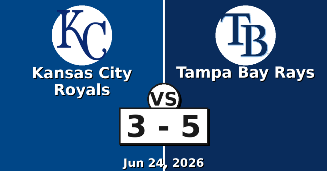 Kansas City Royals vs Tampa Bay Rays Match Player Stats