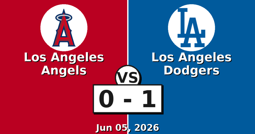 Los Angeles Angels vs Los Angeles Dodgers Match Player Stats (Jun 05, 2026) Los Angeles Angels vs Los Angeles Dodgers Match Player Stats