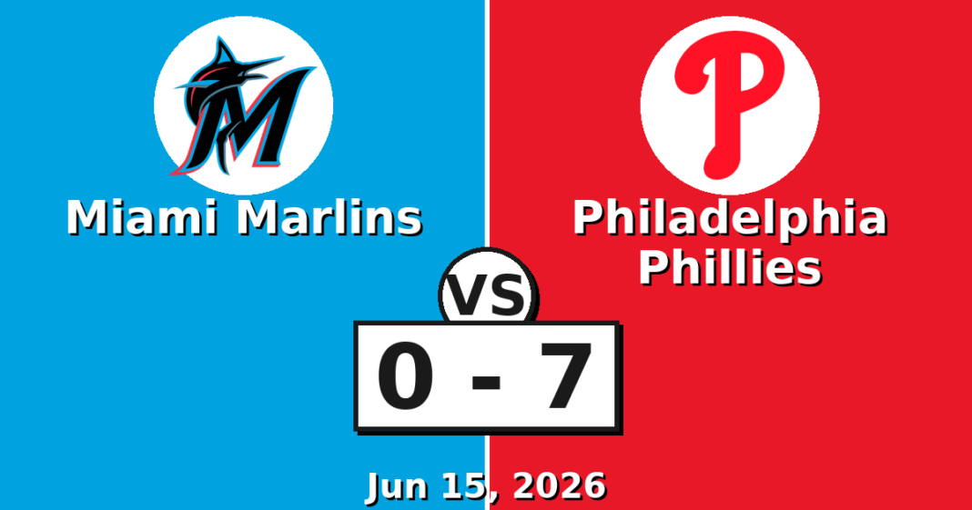 Miami Marlins vs Philadelphia Phillies Match Player Stats