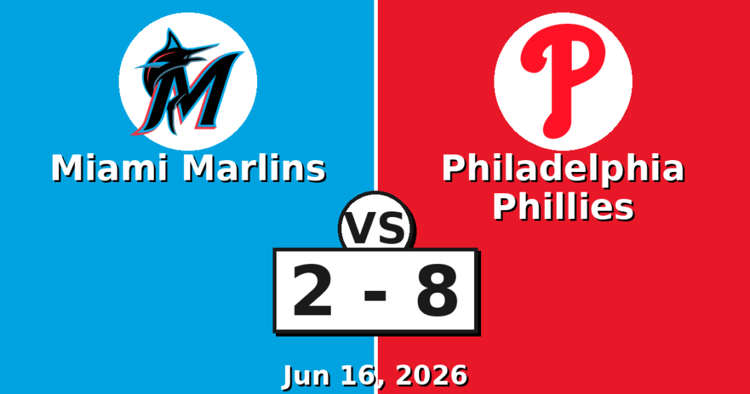 Miami Marlins vs Philadelphia Phillies Match Player Stats