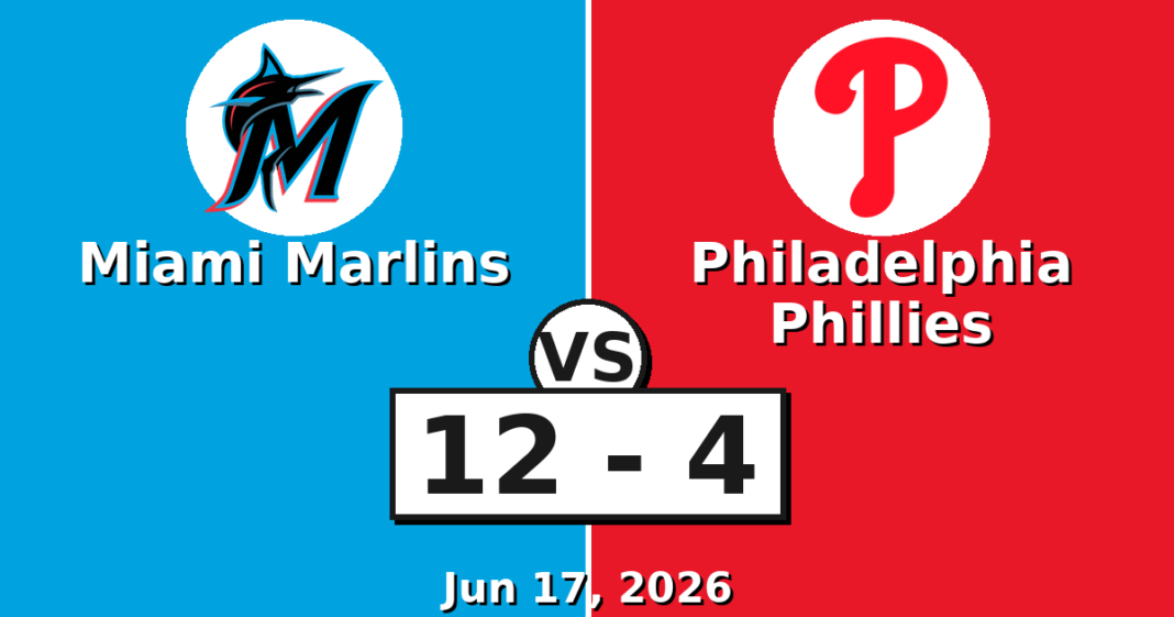Miami Marlins vs Philadelphia Phillies Match Player Stats