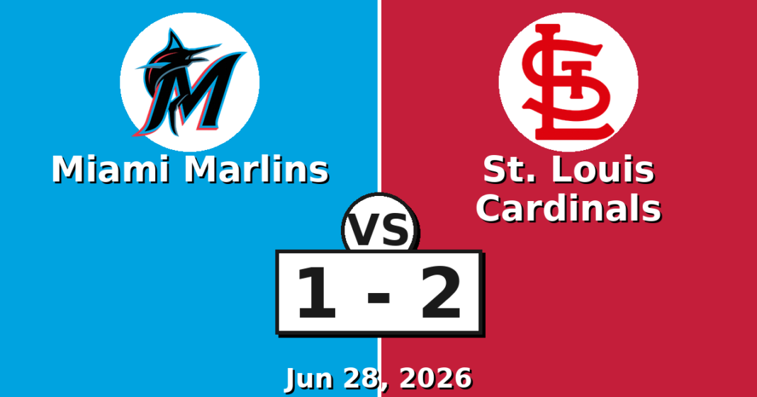 Miami Marlins vs St. Louis Cardinals Match Player Stats