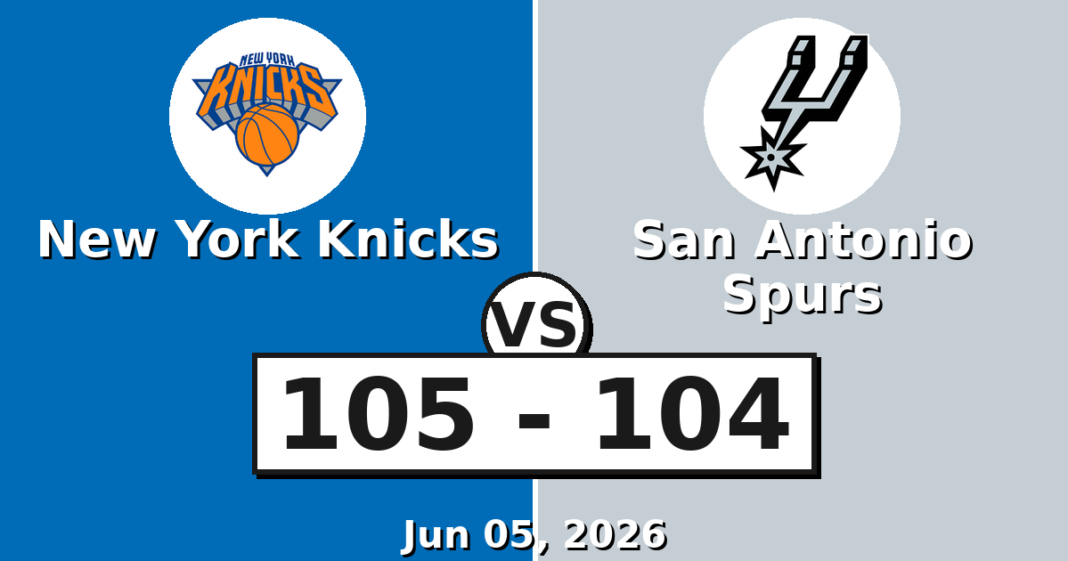 New York Knicks vs San Antonio Spurs Match Player Stats