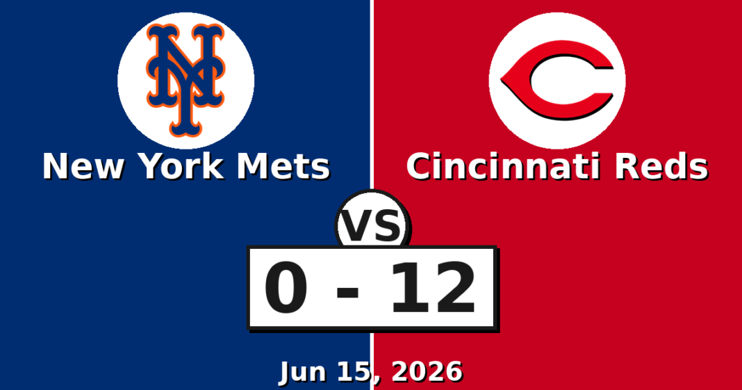 New York Mets vs Cincinnati Reds Match Player Stats