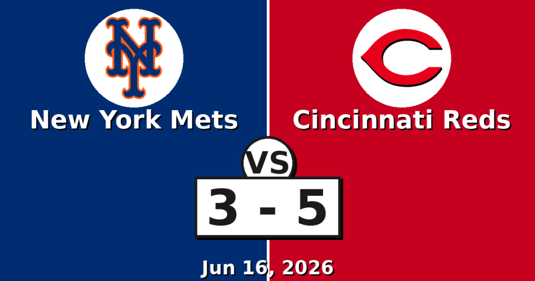 New York Mets vs Cincinnati Reds Match Player Stats