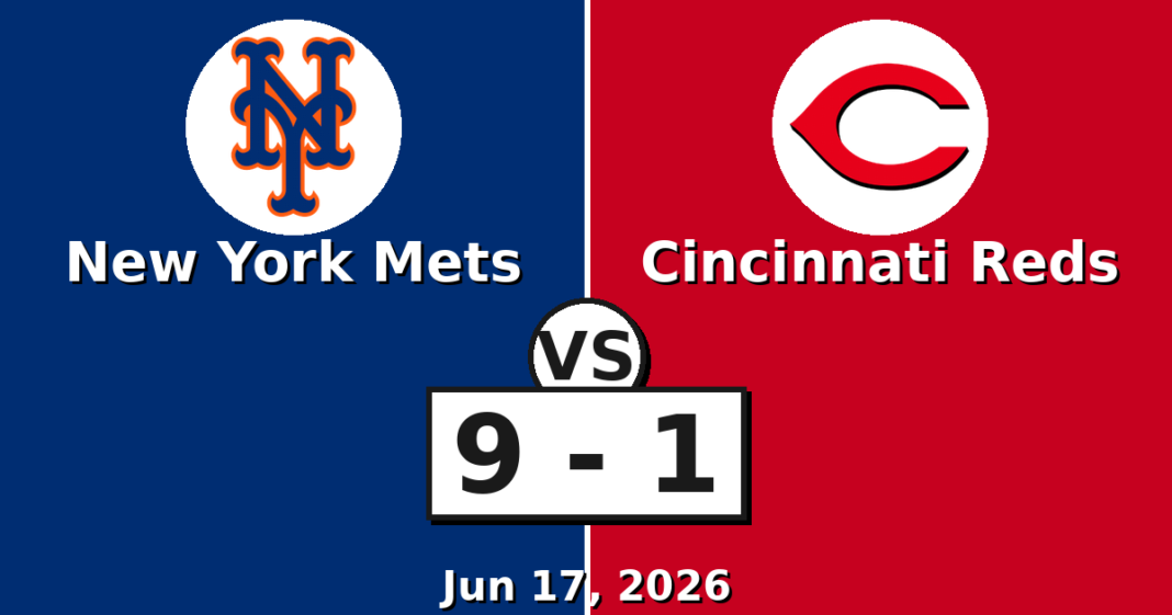 New York Mets vs Cincinnati Reds Match Player Stats