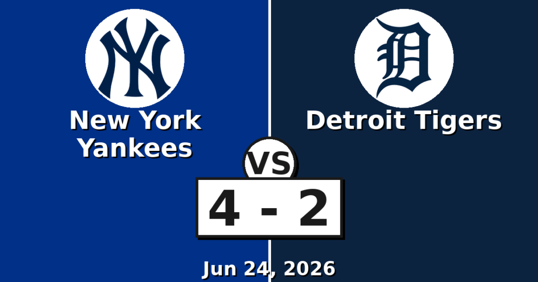 New York Yankees vs Detroit Tigers Match Player Stats