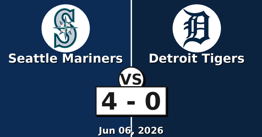 Seattle Mariners vs Detroit Tigers Match Player Stats