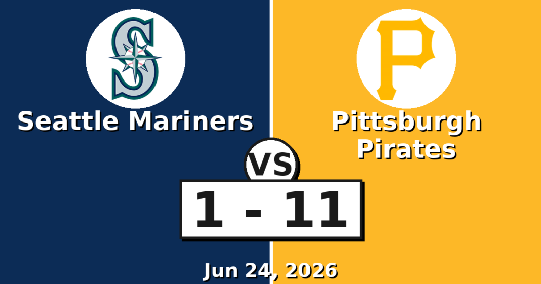 Seattle Mariners vs Pittsburgh Pirates Match Player Stats
