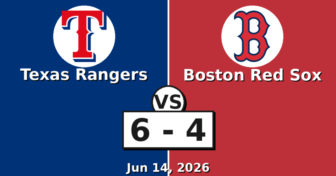 Texas Rangers vs Boston Red Sox Match Player Stats