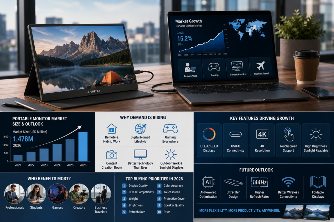 Portable Monitor Market Growth: Why Demand Is Rising Globally (2026 Research) Portable Monitor
