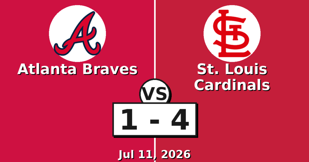 Atlanta Braves vs St. Louis Cardinals Match Player Stats