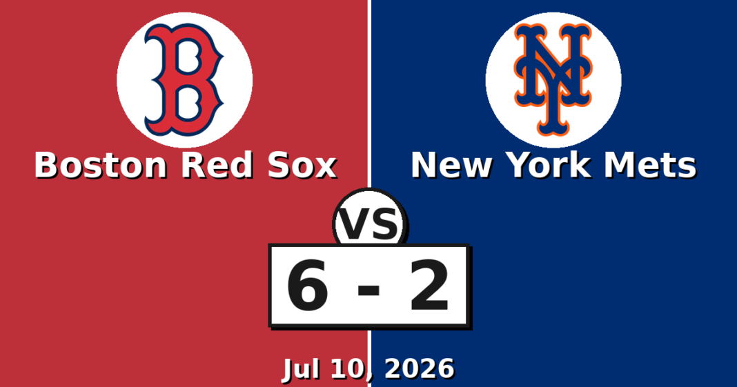 Boston Red Sox vs New York Mets Match Player Stats