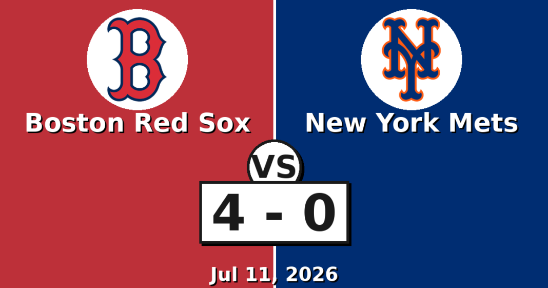 Boston Red Sox vs New York Mets Match Player Stats