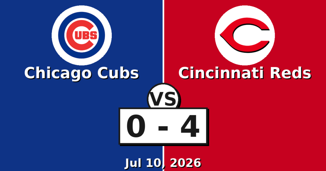 Chicago Cubs vs Cincinnati Reds Match Player Stats