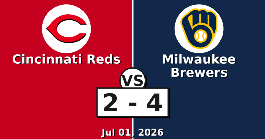 Cincinnati Reds vs Milwaukee Brewers Match Player Stats
