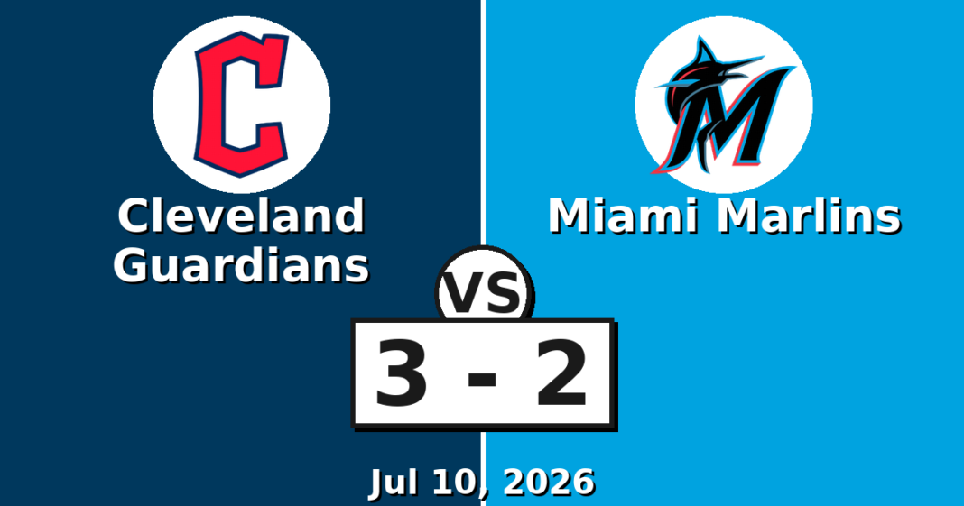 Cleveland Guardians vs Miami Marlins Match Player Stats