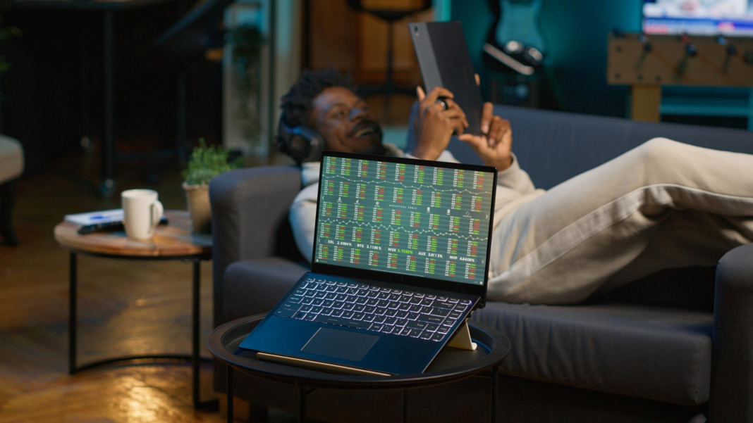 image The igaming solution interface on a laptop screen