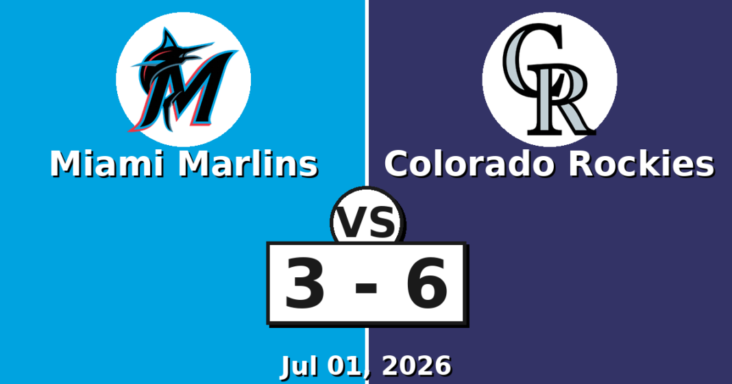 Miami Marlins vs Colorado Rockies Match Player Stats