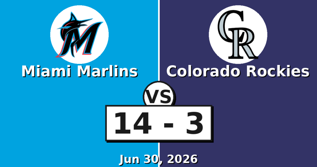 Miami Marlins vs Colorado Rockies Match Player Stats