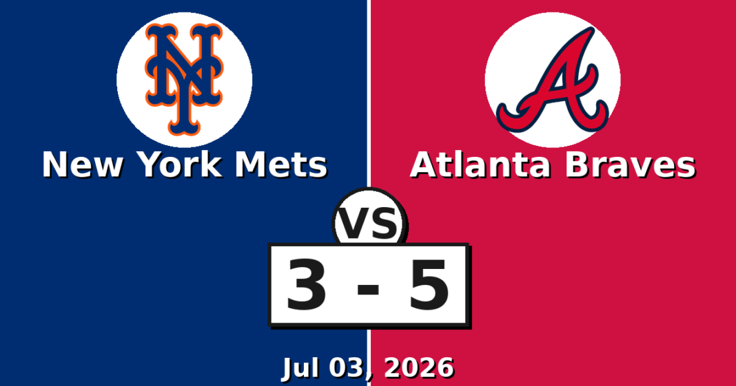 New York Mets vs Atlanta Braves Match Player Stats
