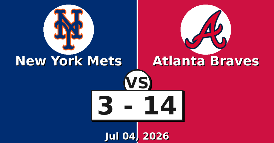 New York Mets vs Atlanta Braves Match Player Stats