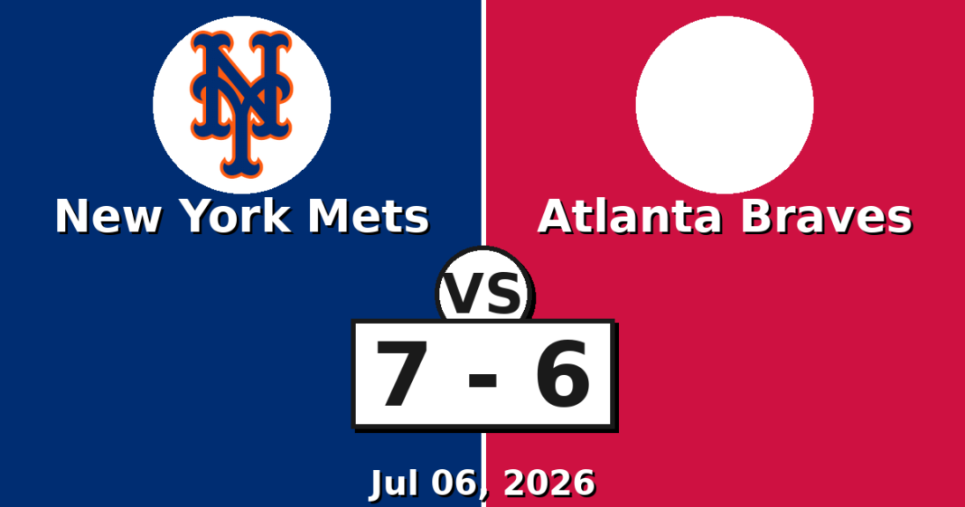 New York Mets vs Atlanta Braves Match Player Stats