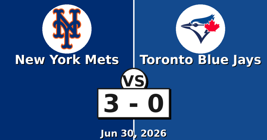 New York Mets vs Toronto Blue Jays Match Player Stats