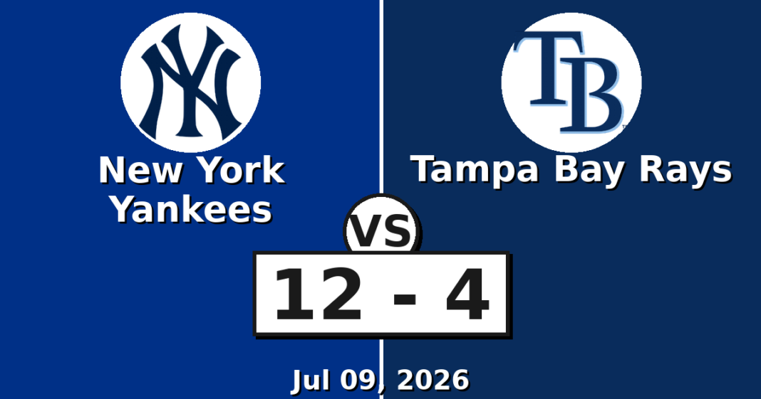 New York Yankees vs Tampa Bay Rays Match Player Stats