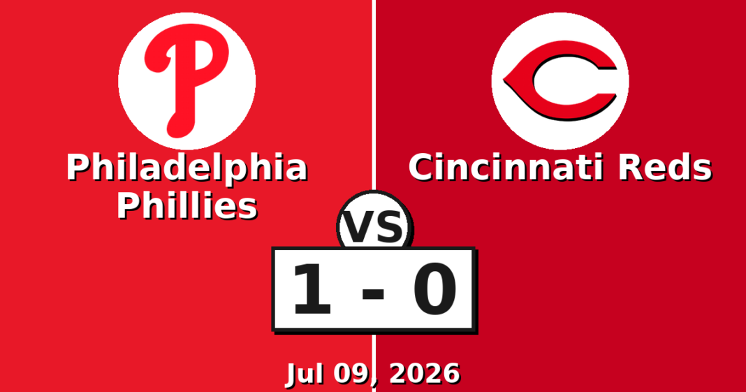 Philadelphia Phillies vs Cincinnati Reds Match Player Stats
