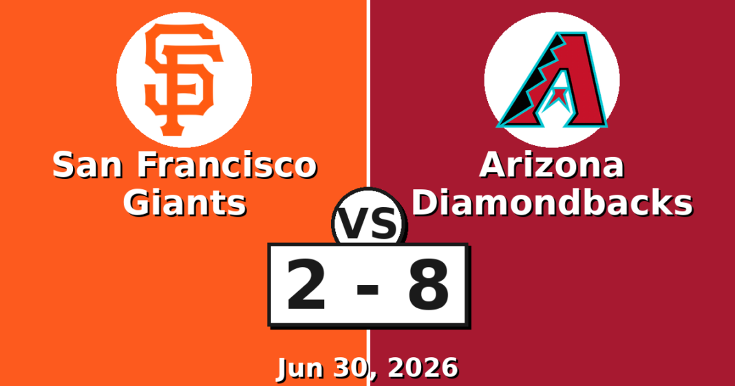 San Francisco Giants vs Arizona Diamondbacks Match Player Stats