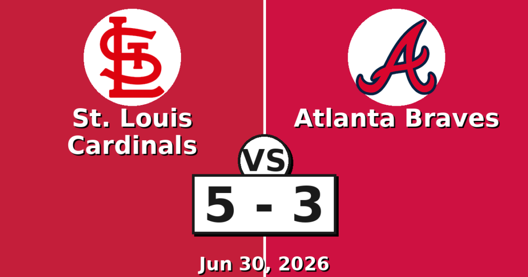 St. Louis Cardinals vs Atlanta Braves Match Player Stats