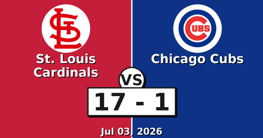 St. Louis Cardinals vs Chicago Cubs Match Player Stats (Jul 03, 2026) St. Louis Cardinals vs Chicago Cubs Match Player Stats