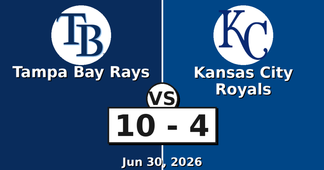 Tampa Bay Rays vs Kansas City Royals Match Player Stats