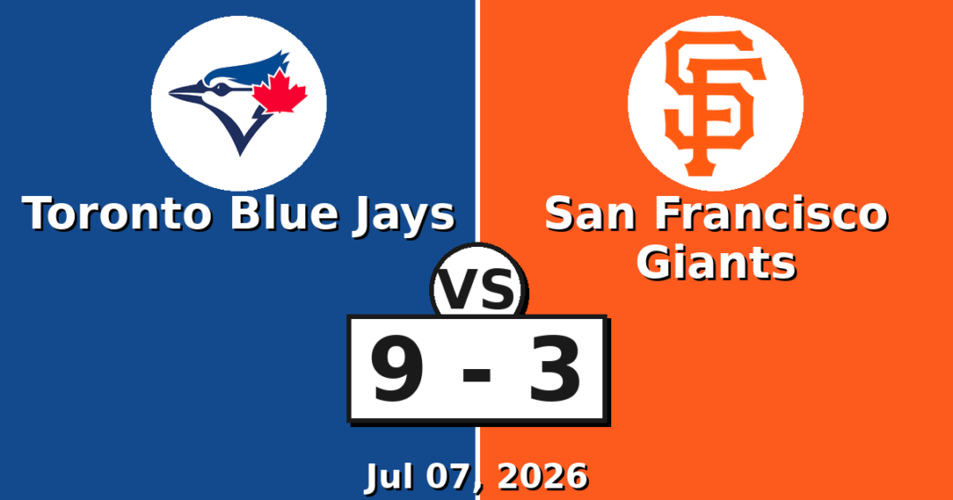 Toronto Blue Jays vs San Francisco Giants Match Player Stats